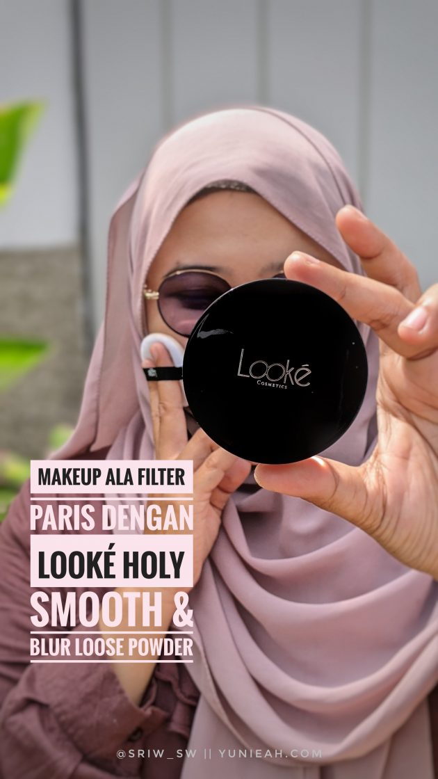 review looke holy smooth & blur loose powder