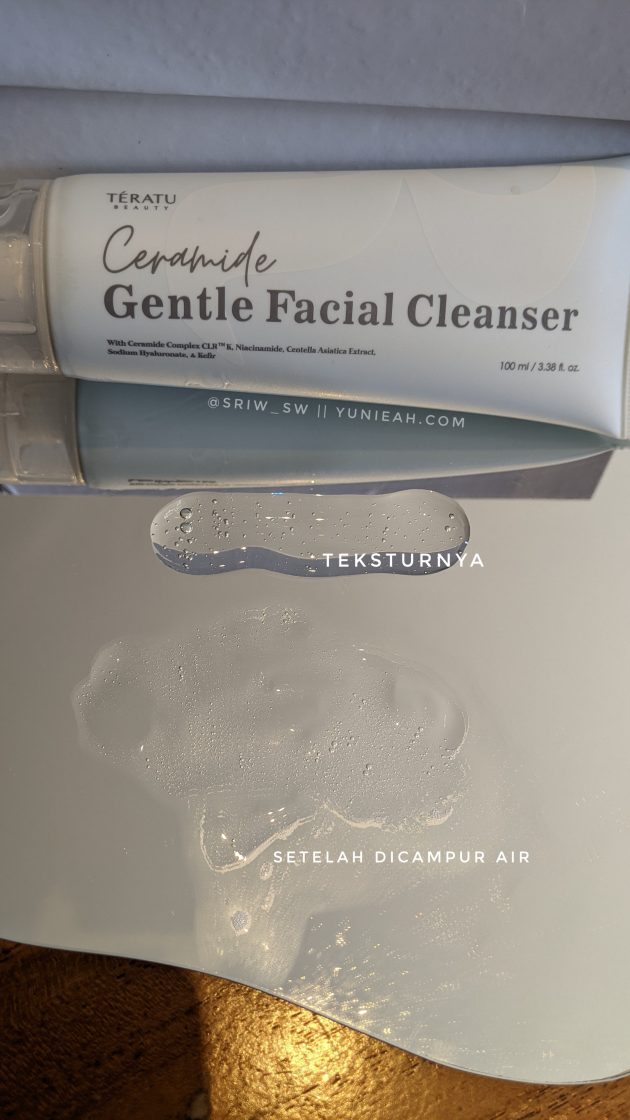 Teratu Ceramide Gentle Facial Cleanser tekstur